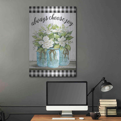 Luxe Metal Art 'Always Choose Joy' by Cindy Jacobs, Metal Wall Art,24x36