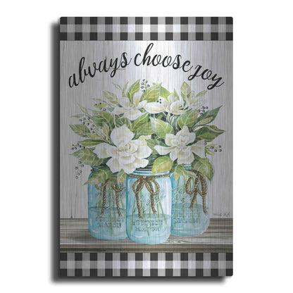 Luxe Metal Art 'Always Choose Joy' by Cindy Jacobs, Metal Wall Art