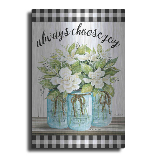 Luxe Metal Art 'Always Choose Joy' by Cindy Jacobs, Metal Wall Art