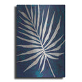 Luxe Metal Art 'Palm Leaf Navy' by Cindy Jacobs, Metal Wall Art