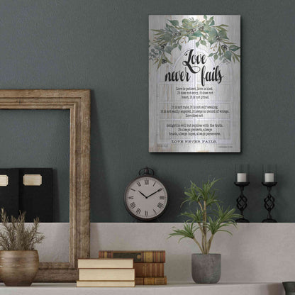 Luxe Metal Art 'Berry Swag Love Never Fails' by Cindy Jacobs, Metal Wall Art,12x16