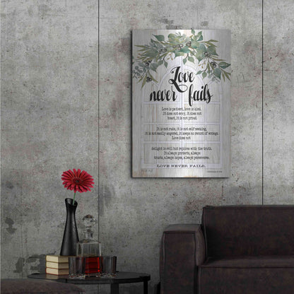 Luxe Metal Art 'Berry Swag Love Never Fails' by Cindy Jacobs, Metal Wall Art,24x36