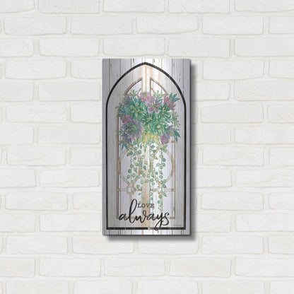 Luxe Metal Art 'Love Always' by Cindy Jacobs, Metal Wall Art,12x24