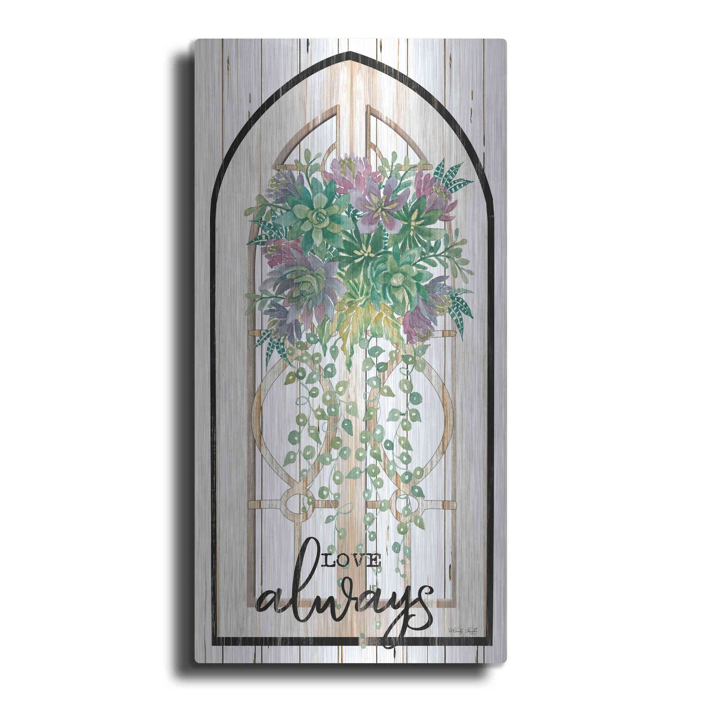 Luxe Metal Art 'Love Always' by Cindy Jacobs, Metal Wall Art