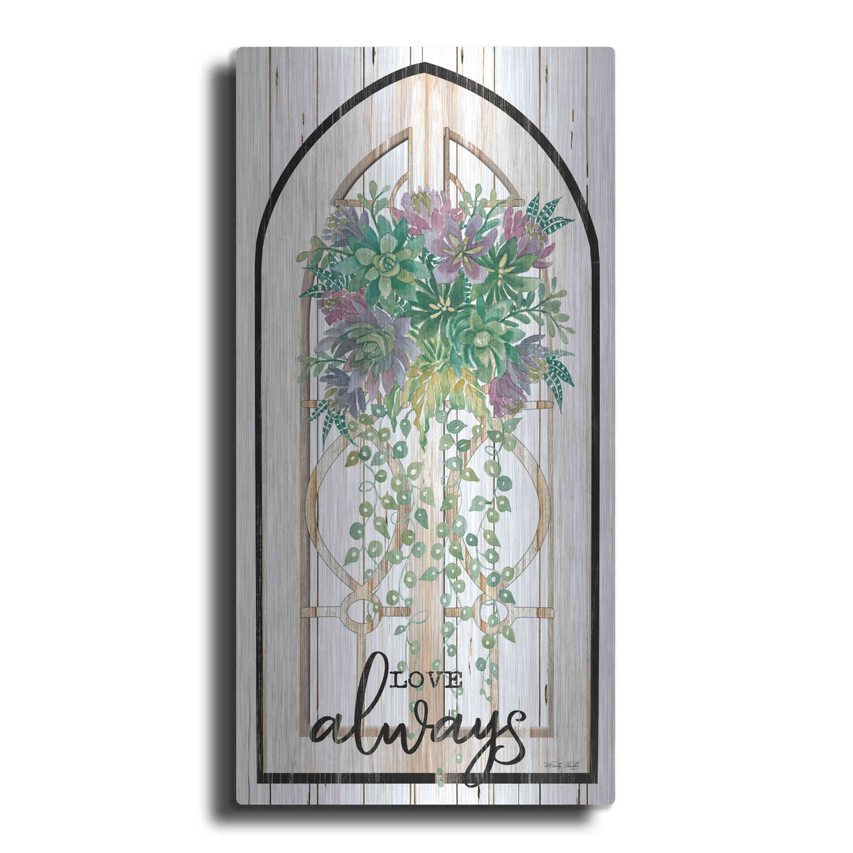Luxe Metal Art 'Love Always' by Cindy Jacobs, Metal Wall Art
