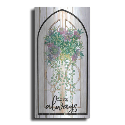 Luxe Metal Art 'Love Always' by Cindy Jacobs, Metal Wall Art