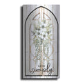 Luxe Metal Art 'Live Simply' by Cindy Jacobs, Metal Wall Art