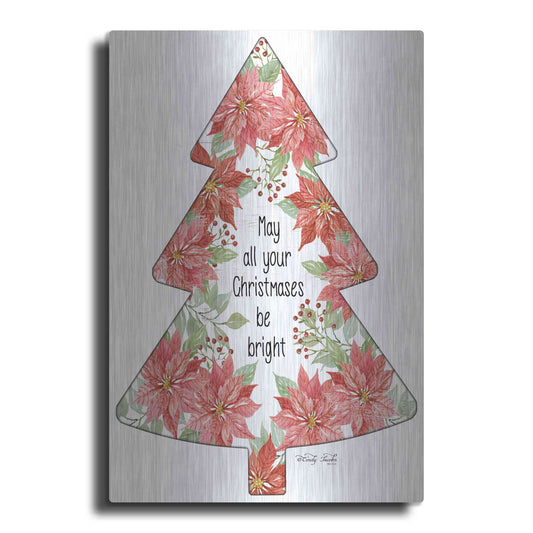 Luxe Metal Art 'Christmases Be Bright Tree' by Cindy Jacobs, Metal Wall Art