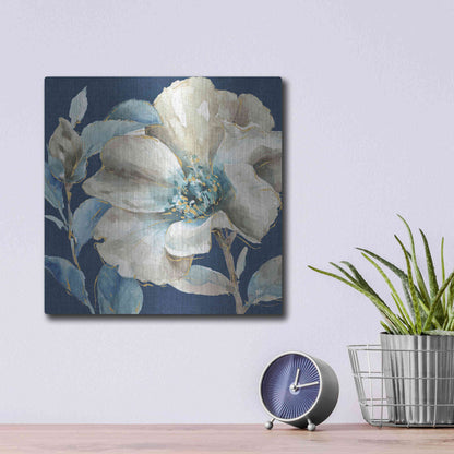 Luxe Metal Art 'Indigold IV Navy' by Lisa Audit, Metal Wall Art,,12x12