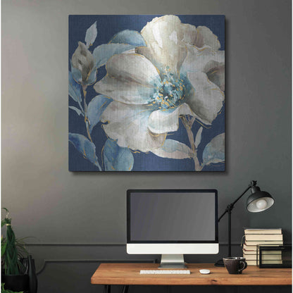 Luxe Metal Art 'Indigold IV Navy' by Lisa Audit, Metal Wall Art,,36x36