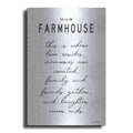 Luxe Metal Art 'Our Farmhouse' by Cindy Jacobs, Metal Wall Art
