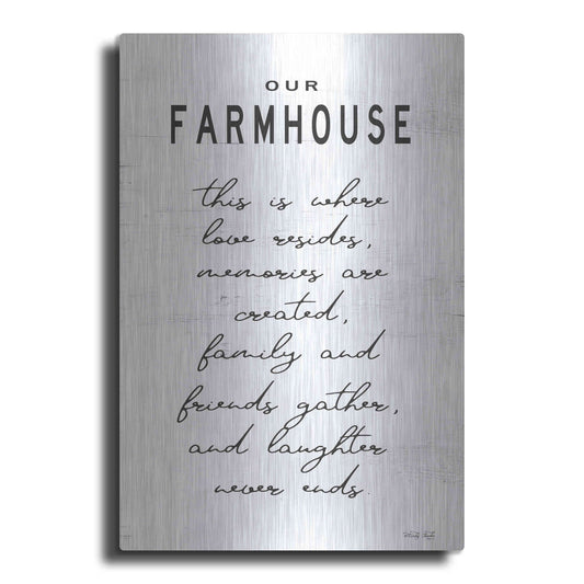 Luxe Metal Art 'Our Farmhouse' by Cindy Jacobs, Metal Wall Art