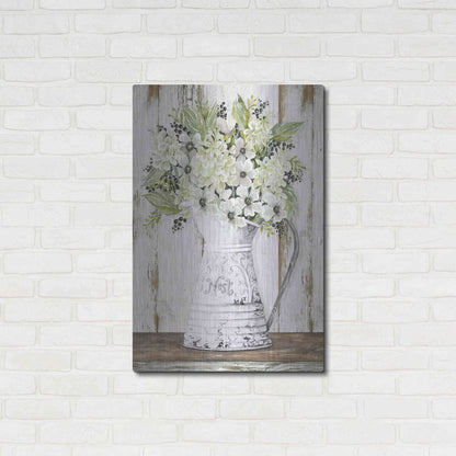 Luxe Metal Art 'Nest Galvanized Pitcher' by Cindy Jacobs, Metal Wall Art,24x36