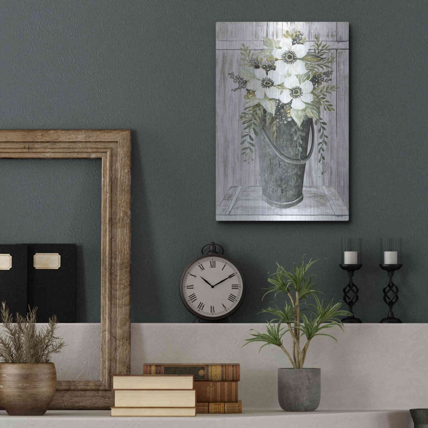 Luxe Metal Art 'Le Marche' by Cindy Jacobs, Metal Wall Art,12x16