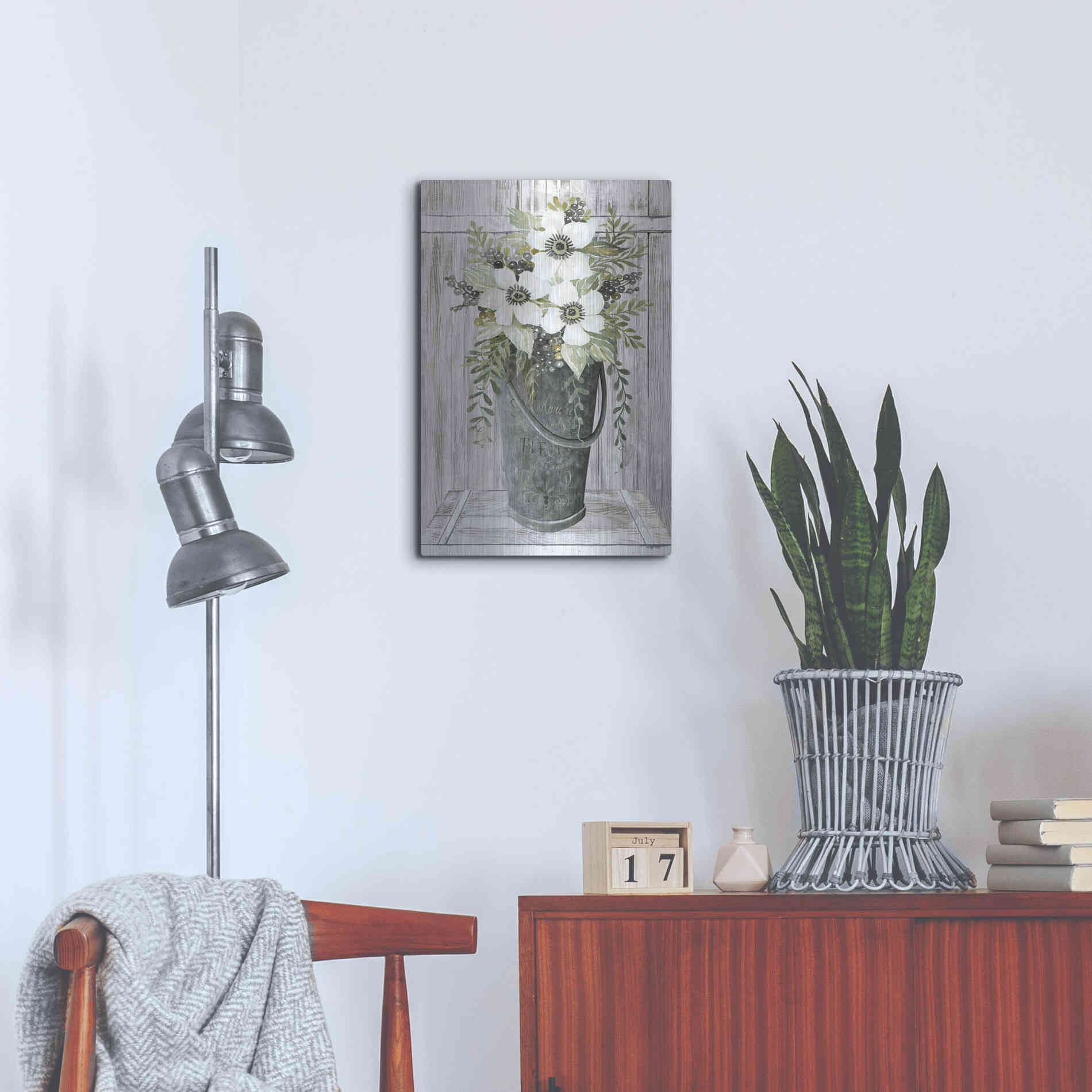 Luxe Metal Art 'Le Marche' by Cindy Jacobs, Metal Wall Art,16x24