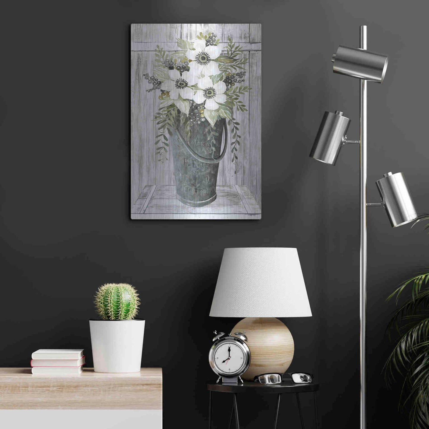 Luxe Metal Art 'Le Marche' by Cindy Jacobs, Metal Wall Art,16x24