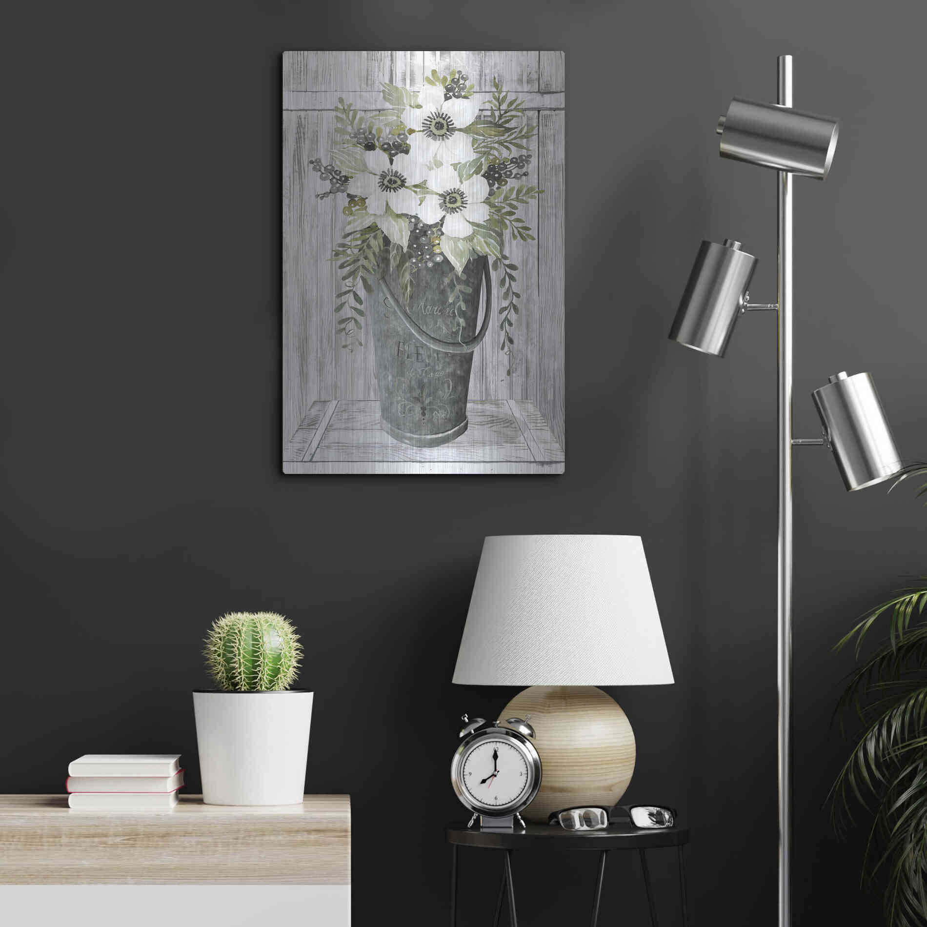 Luxe Metal Art 'Le Marche' by Cindy Jacobs, Metal Wall Art,16x24