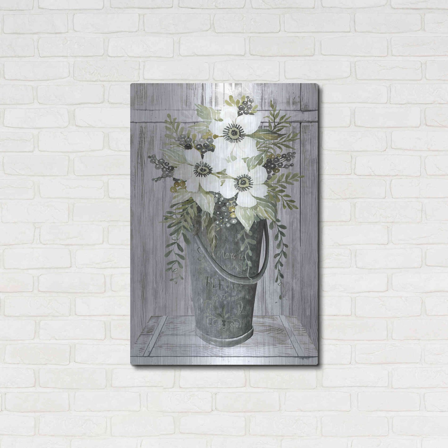 Luxe Metal Art 'Le Marche' by Cindy Jacobs, Metal Wall Art,24x36
