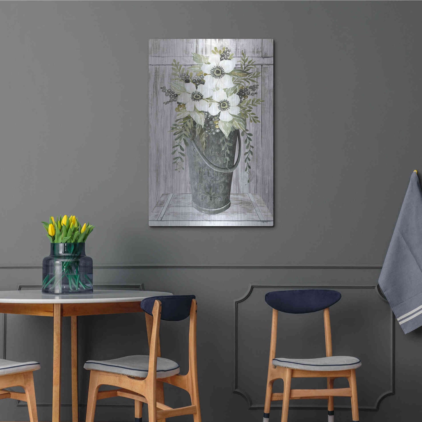 Luxe Metal Art 'Le Marche' by Cindy Jacobs, Metal Wall Art,24x36