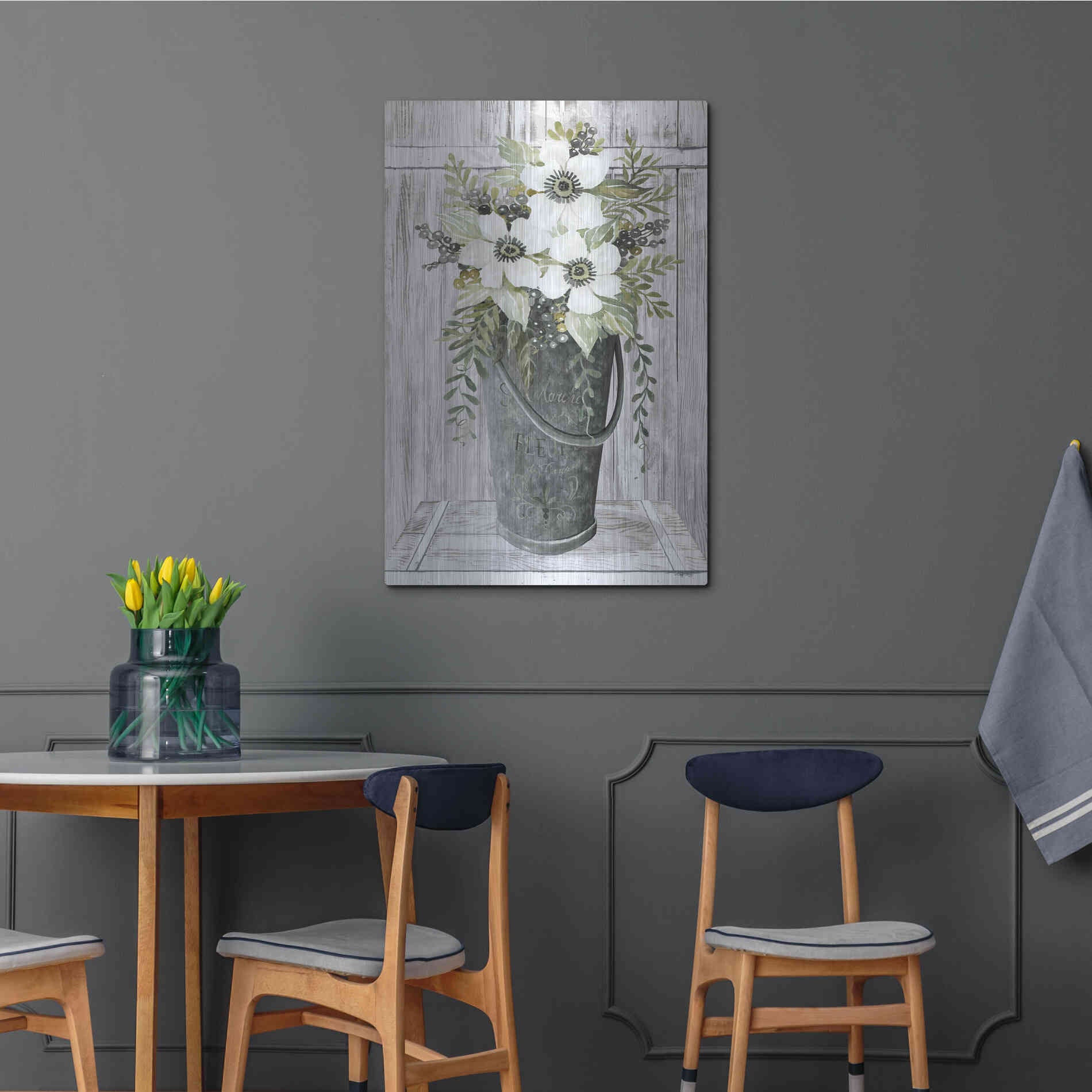 Luxe Metal Art 'Le Marche' by Cindy Jacobs, Metal Wall Art,24x36