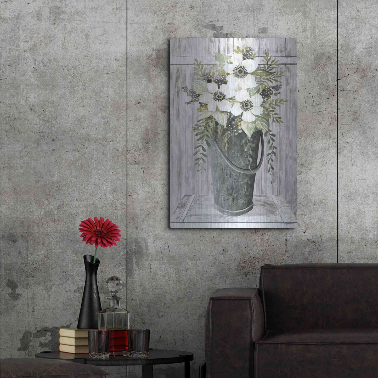 Luxe Metal Art 'Le Marche' by Cindy Jacobs, Metal Wall Art,24x36