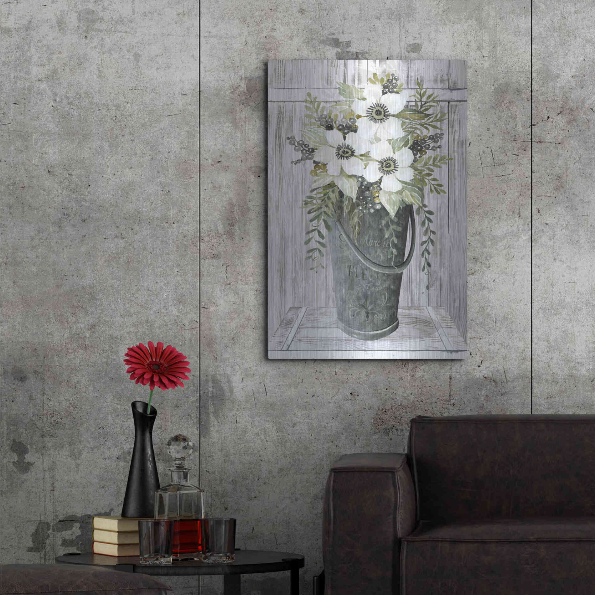Luxe Metal Art 'Le Marche' by Cindy Jacobs, Metal Wall Art,24x36