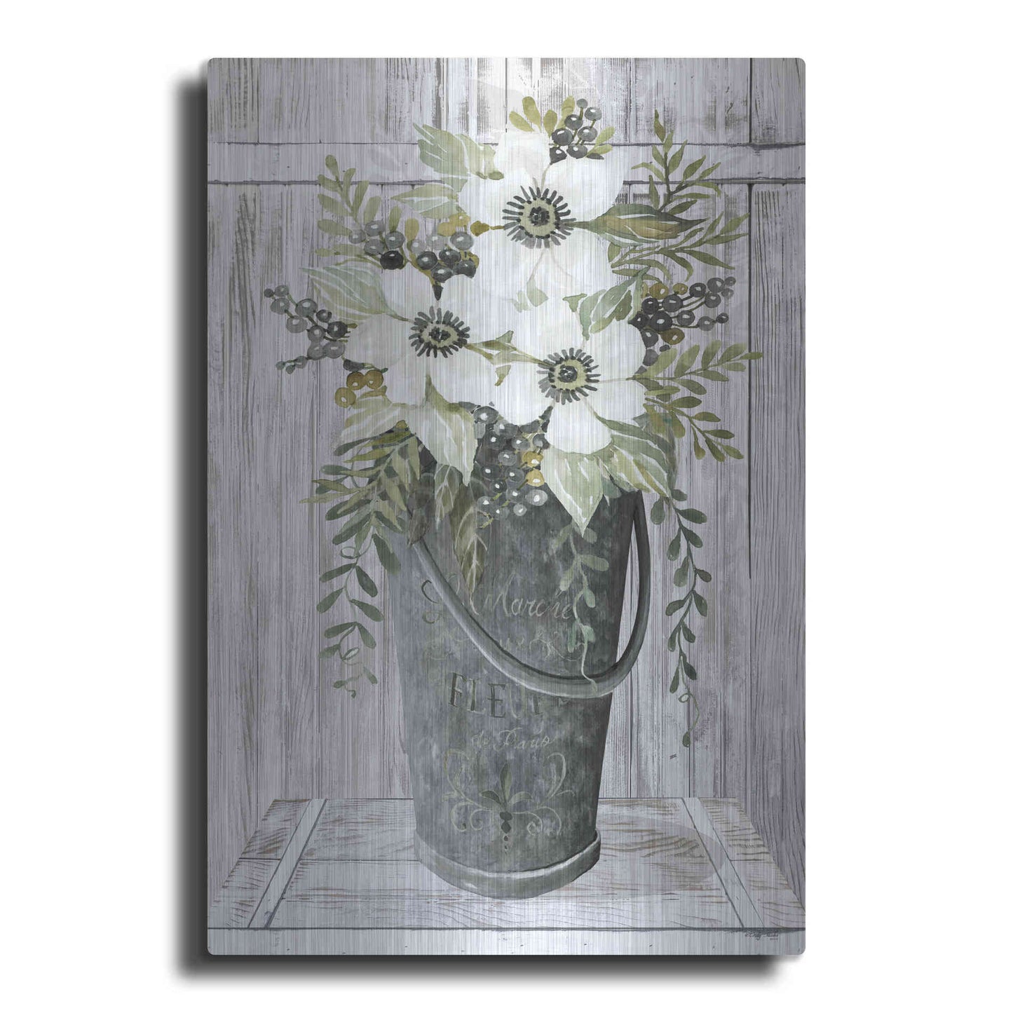 Luxe Metal Art 'Le Marche' by Cindy Jacobs, Metal Wall Art