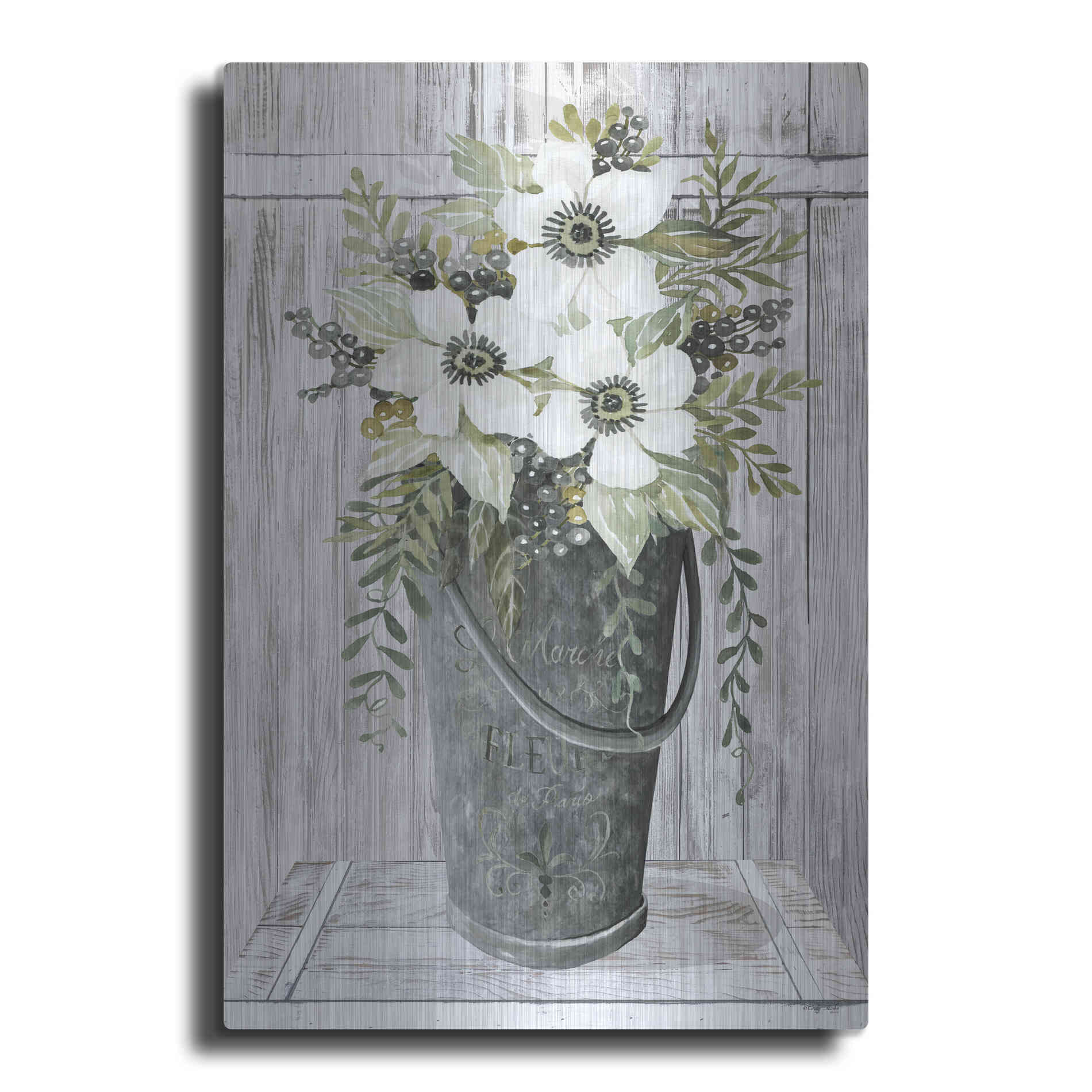Luxe Metal Art 'Le Marche' by Cindy Jacobs, Metal Wall Art