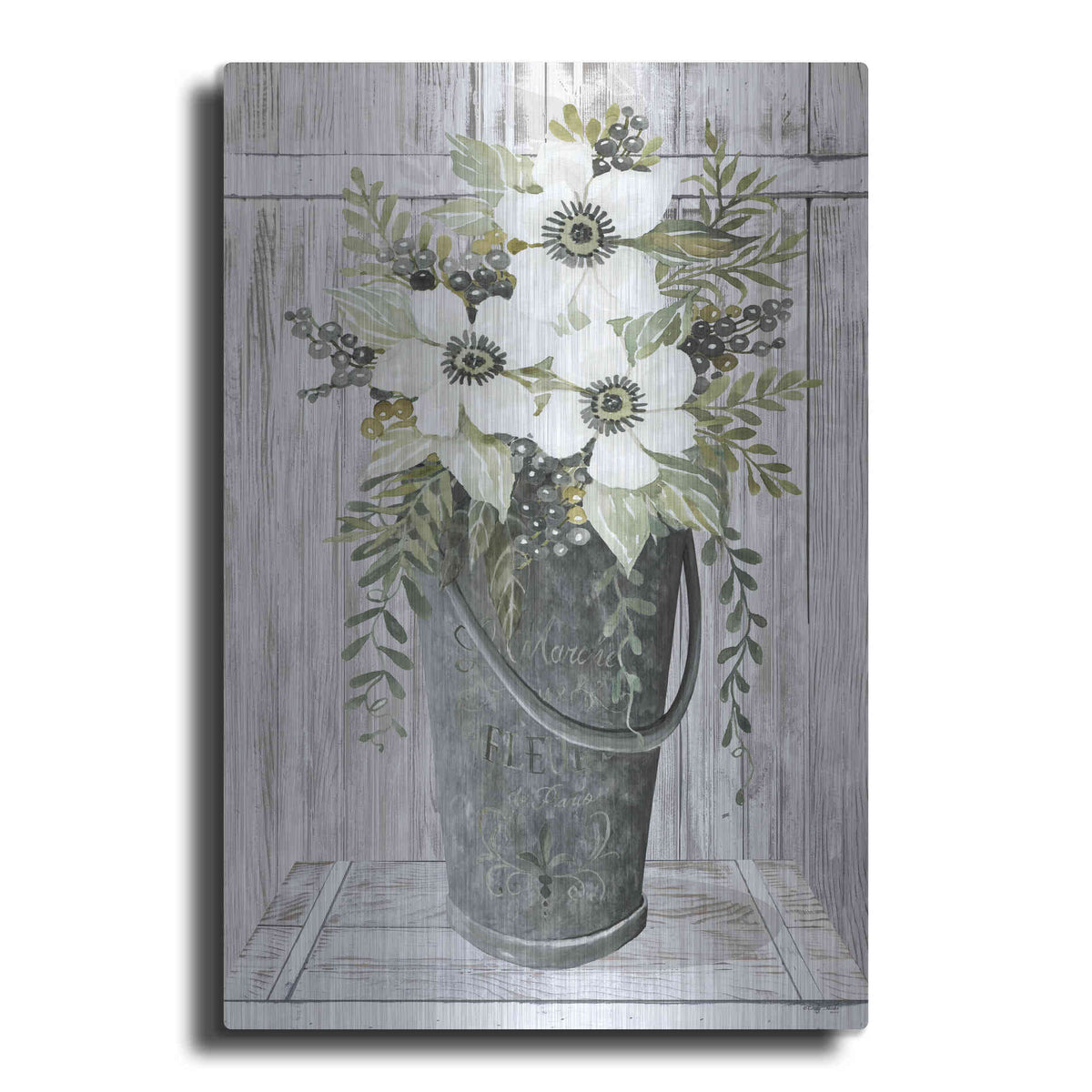 Luxe Metal Art 'Le Marche' by Cindy Jacobs, Metal Wall Art