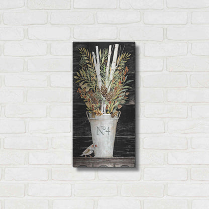 Luxe Metal Art 'No. 4 Fall Flowers and Birch 1' by Cindy Jacobs, Metal Wall Art,12x24