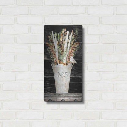 Luxe Metal Art 'No. 5 Fall Flowers and Birch 2' by Cindy Jacobs, Metal Wall Art,12x24