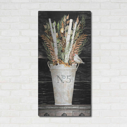 Luxe Metal Art 'No. 5 Fall Flowers and Birch 2' by Cindy Jacobs, Metal Wall Art,24x48