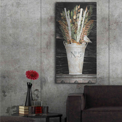 Luxe Metal Art 'No. 5 Fall Flowers and Birch 2' by Cindy Jacobs, Metal Wall Art,24x48