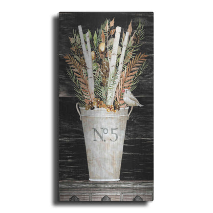 Luxe Metal Art 'No. 5 Fall Flowers and Birch 2' by Cindy Jacobs, Metal Wall Art
