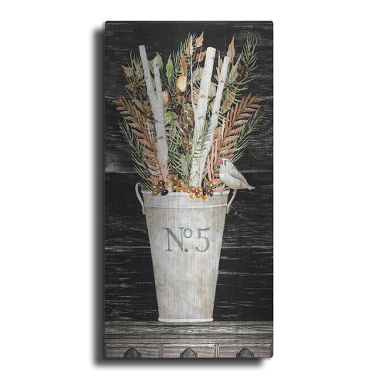 Luxe Metal Art 'No. 5 Fall Flowers and Birch 2' by Cindy Jacobs, Metal Wall Art