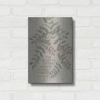 Luxe Metal Art 'Getting Started' by Cindy Jacobs, Metal Wall Art,12x16