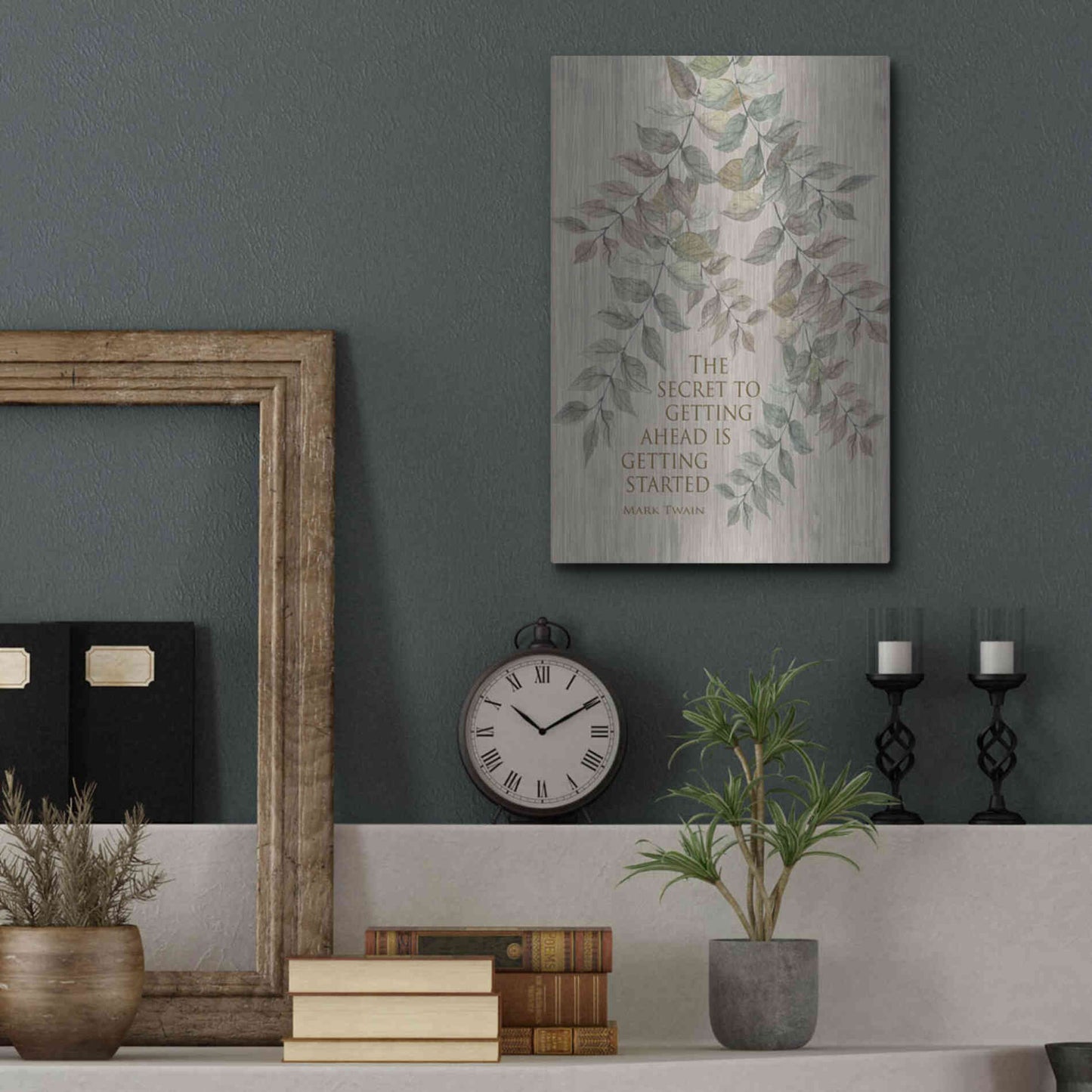 Luxe Metal Art 'Getting Started' by Cindy Jacobs, Metal Wall Art,12x16