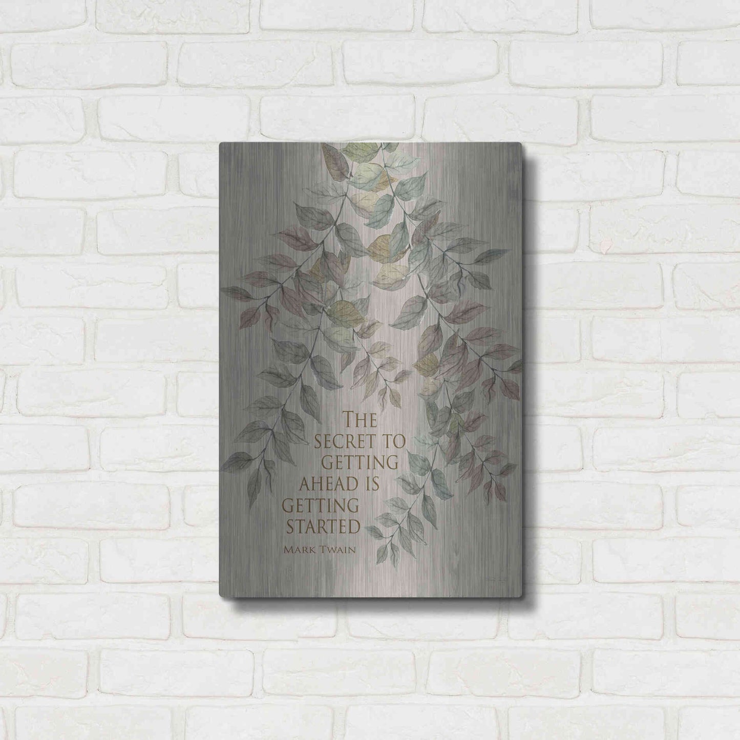 Luxe Metal Art 'Getting Started' by Cindy Jacobs, Metal Wall Art,16x24