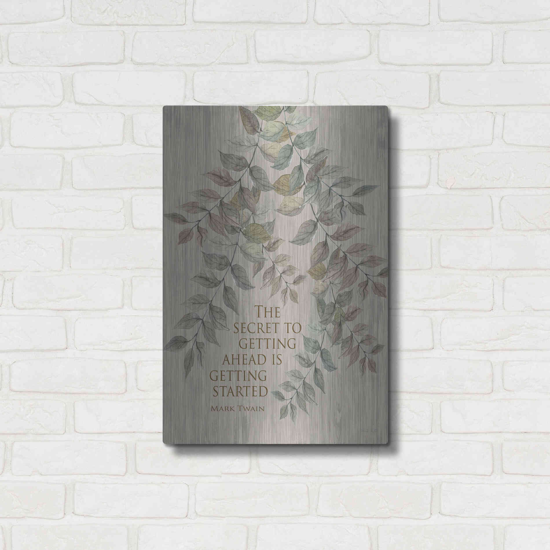 Luxe Metal Art 'Getting Started' by Cindy Jacobs, Metal Wall Art,16x24