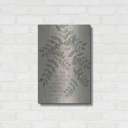 Luxe Metal Art 'Getting Started' by Cindy Jacobs, Metal Wall Art,16x24