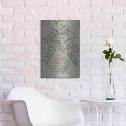 Luxe Metal Art 'Getting Started' by Cindy Jacobs, Metal Wall Art,16x24