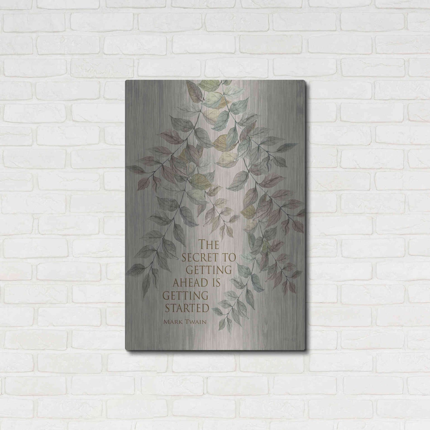 Luxe Metal Art 'Getting Started' by Cindy Jacobs, Metal Wall Art,24x36