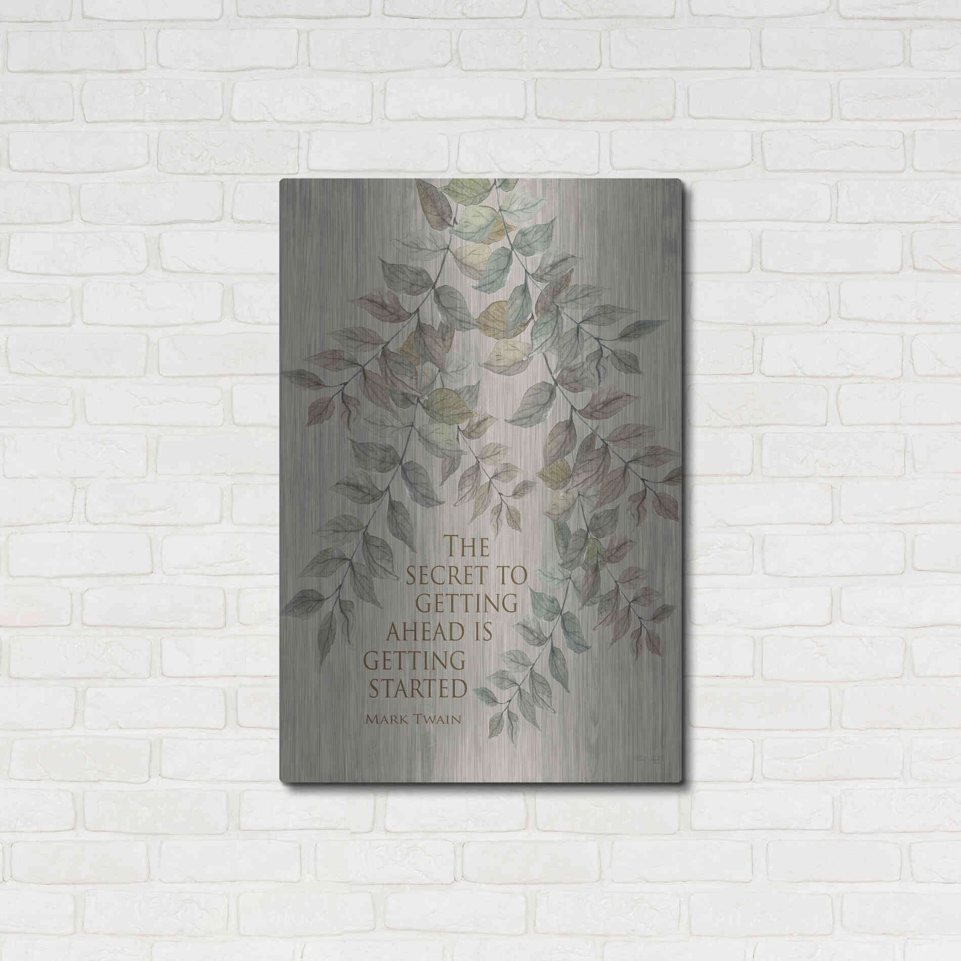 Luxe Metal Art 'Getting Started' by Cindy Jacobs, Metal Wall Art,24x36
