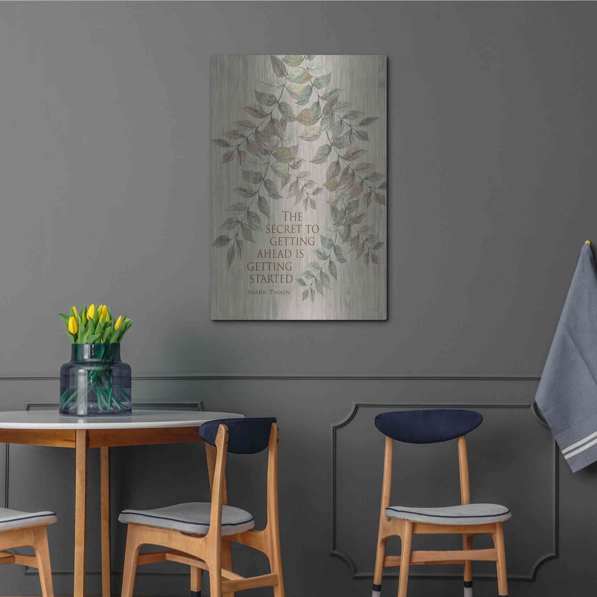 Luxe Metal Art 'Getting Started' by Cindy Jacobs, Metal Wall Art,24x36