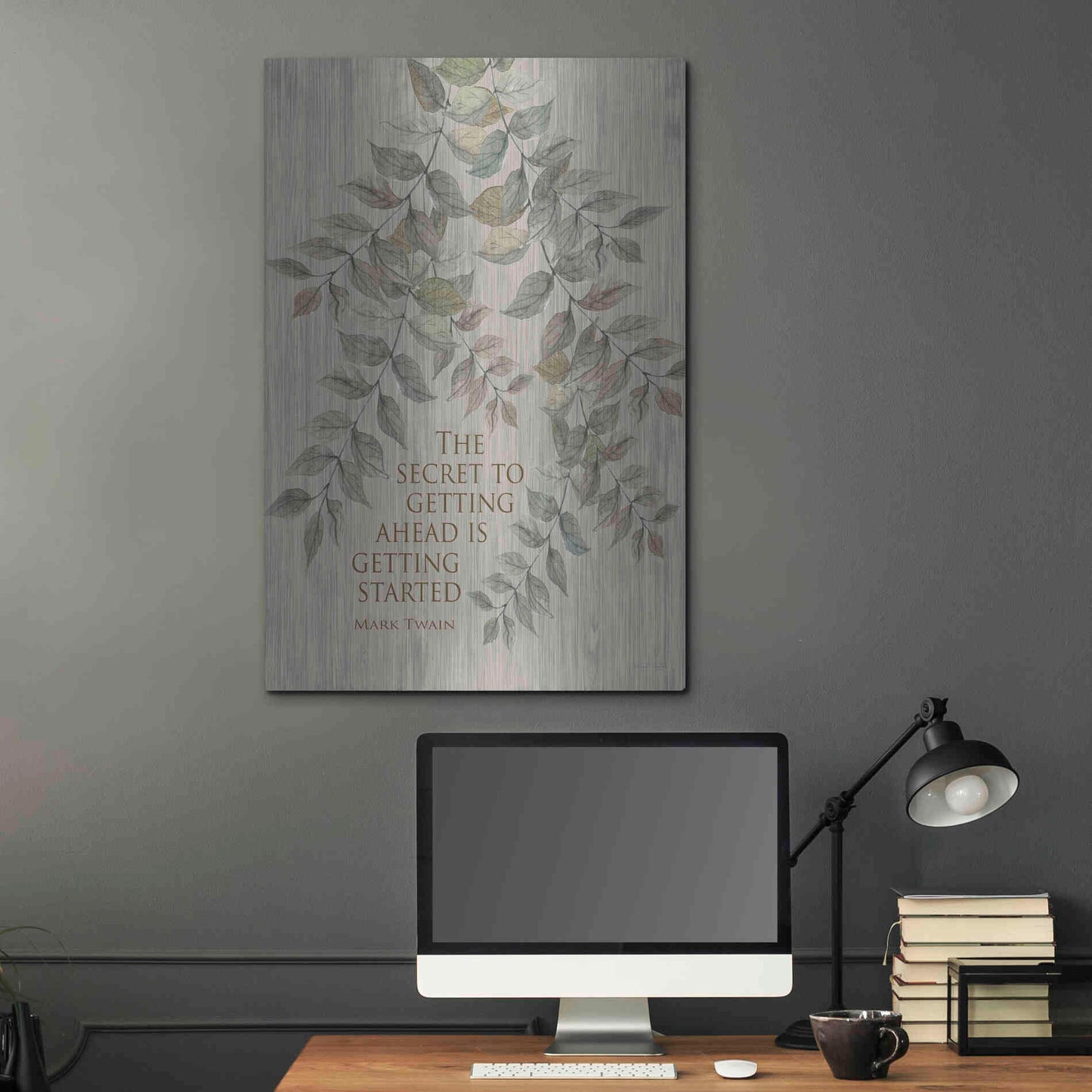 Luxe Metal Art 'Getting Started' by Cindy Jacobs, Metal Wall Art,24x36