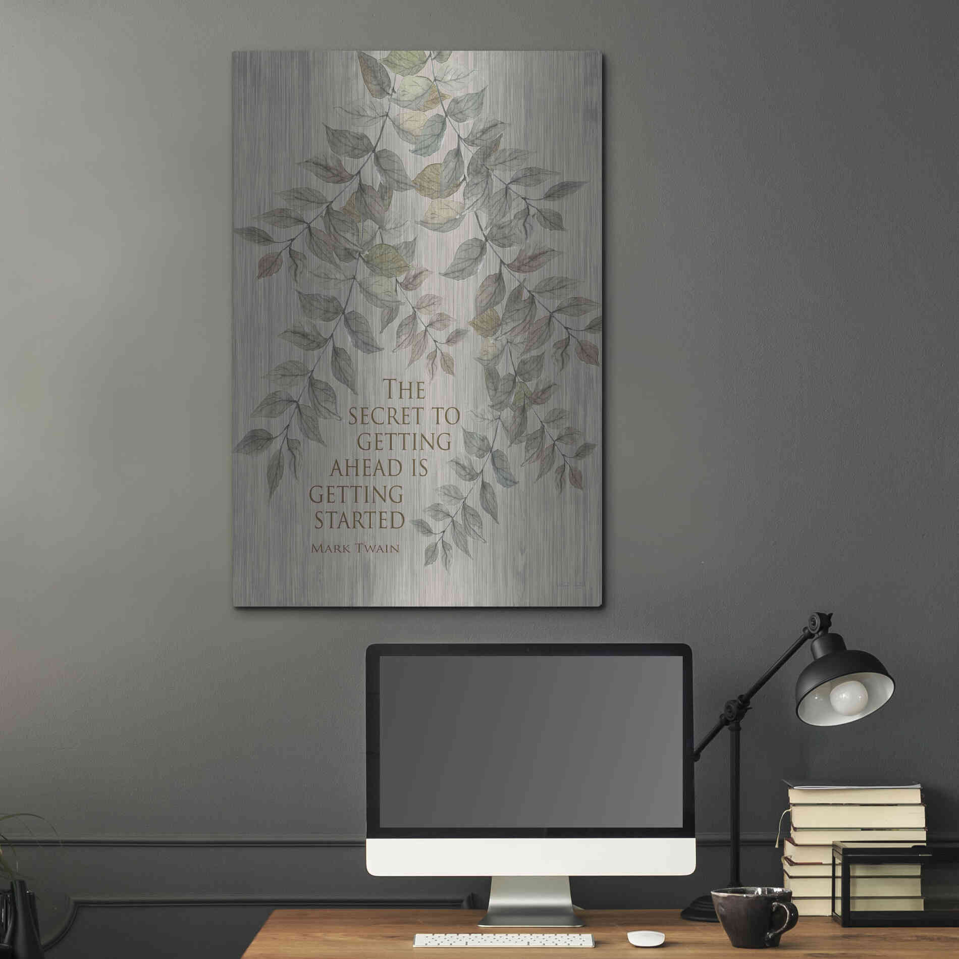 Luxe Metal Art 'Getting Started' by Cindy Jacobs, Metal Wall Art,24x36
