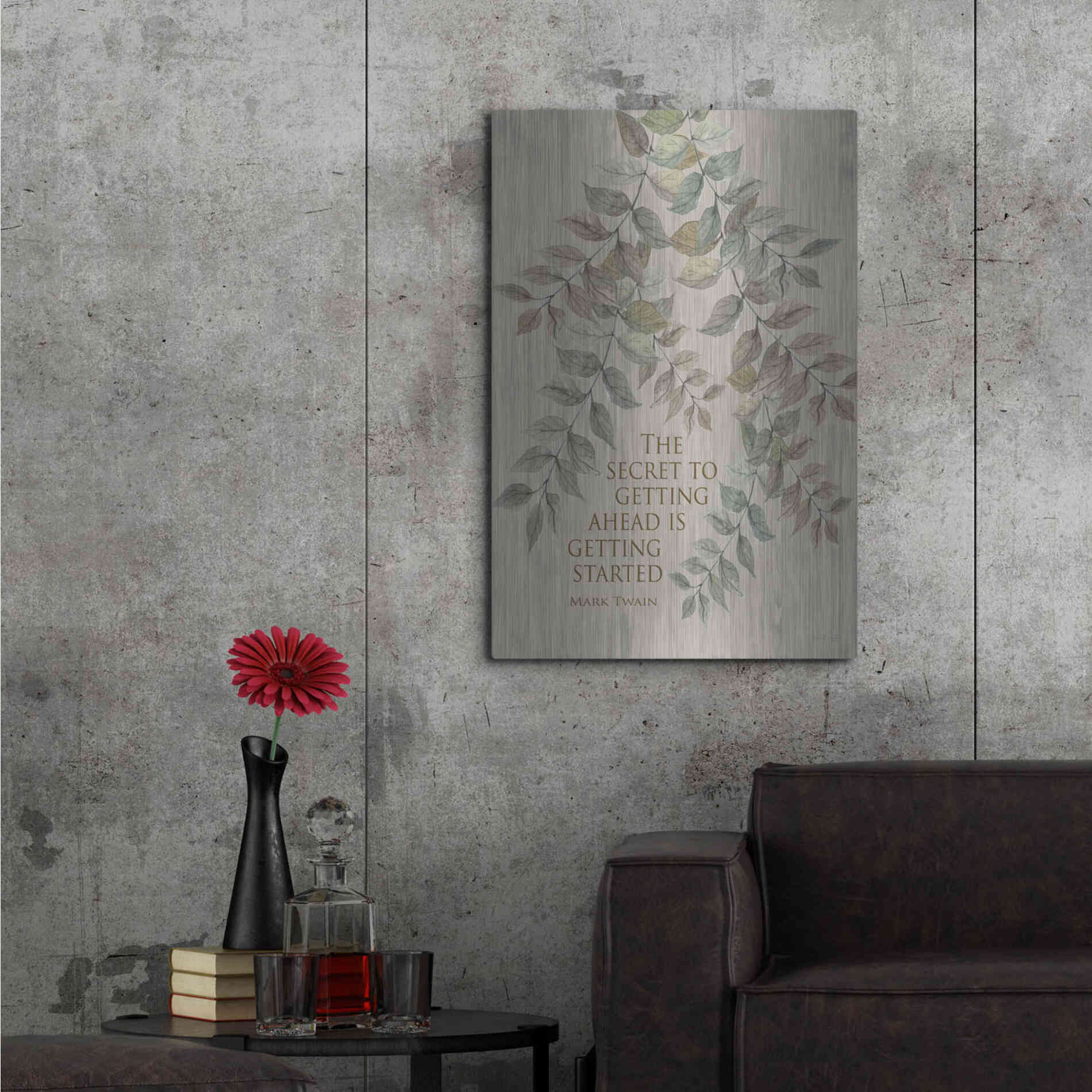 Luxe Metal Art 'Getting Started' by Cindy Jacobs, Metal Wall Art,24x36