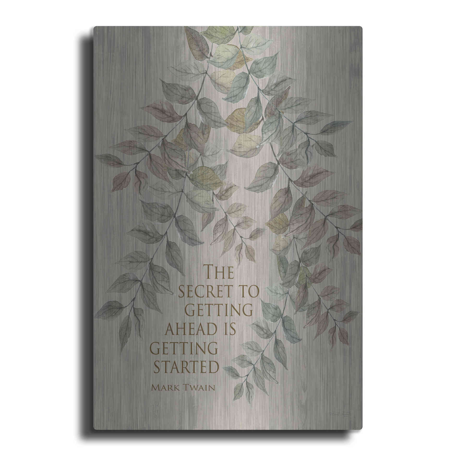 Luxe Metal Art 'Getting Started' by Cindy Jacobs, Metal Wall Art