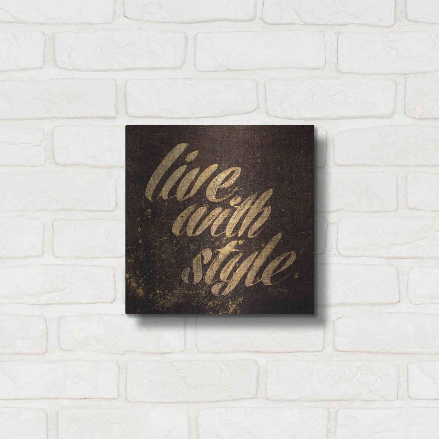 Luxe Metal Art 'Shoe Fetish Quotes III' by Emily Adams, Metal Wall Art,12x12