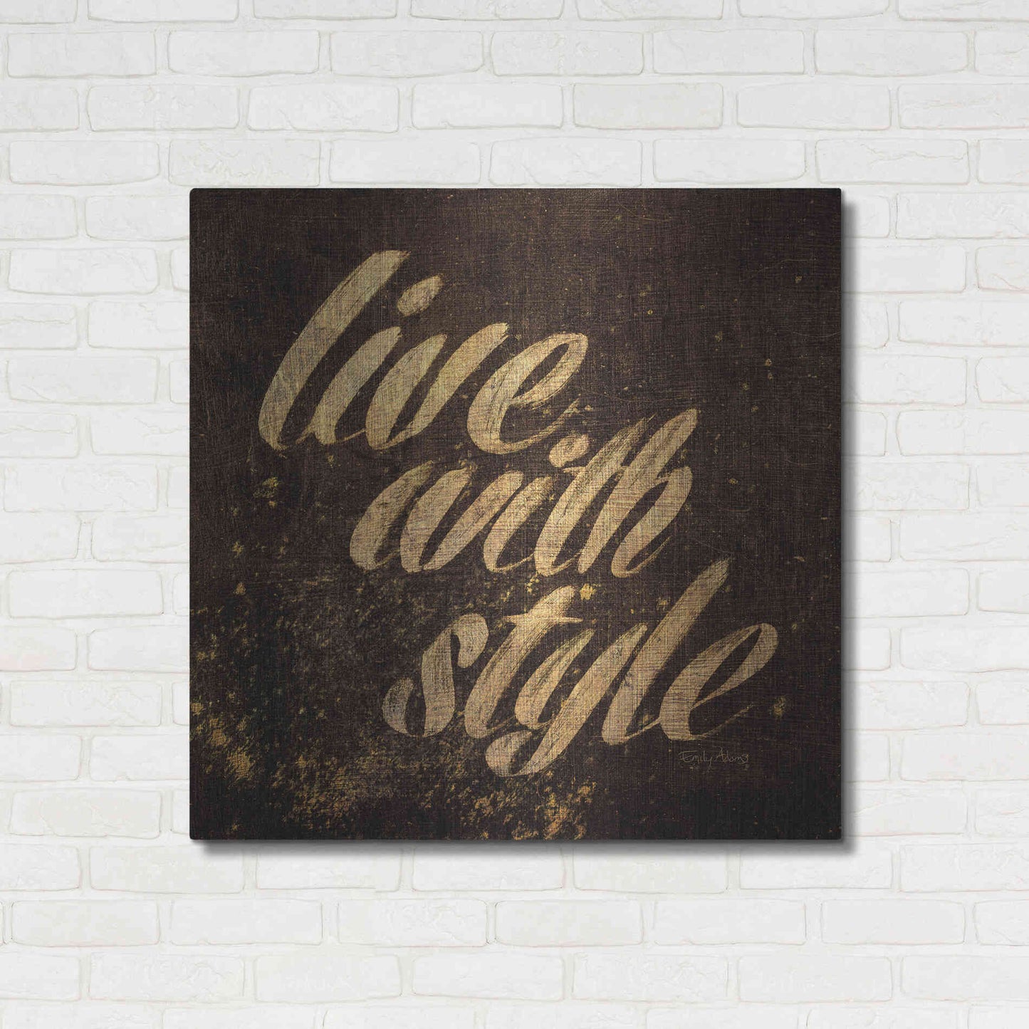 Luxe Metal Art 'Shoe Fetish Quotes III' by Emily Adams, Metal Wall Art,36x36